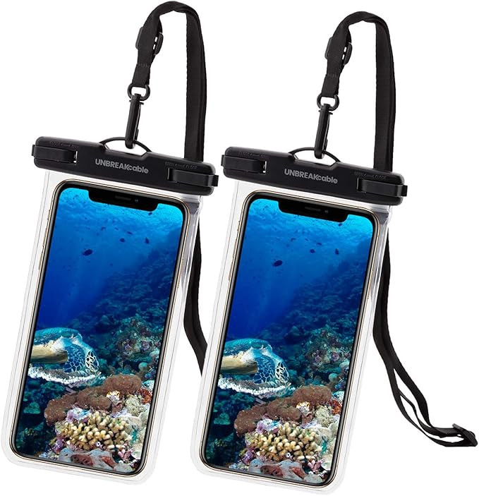UNBREAKcable Universal Waterproof Pouch, IPX8 Waterproof Dry Bag Underwater Case for iPhone 12 Pr... | Amazon (US)
