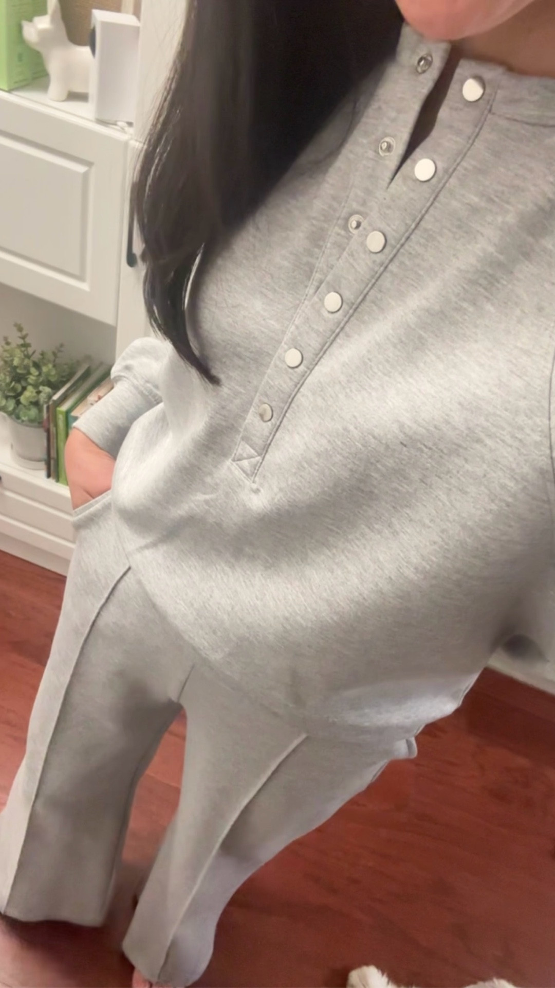 Heather grey matching scuba set. Henley top in XS is an oversized fit. I took the pants in XS short. I’m 5’ 2.5” and 115-116 pounds.

I linked to another pullover style top I ordered to match the pants and size XS is a relaxed fit.

Note the off white color pants is see through so heather grey color was the winner.

Walmart finds

#LTKFindsUnder50 #LTKPetite #LTKFindsUnder100