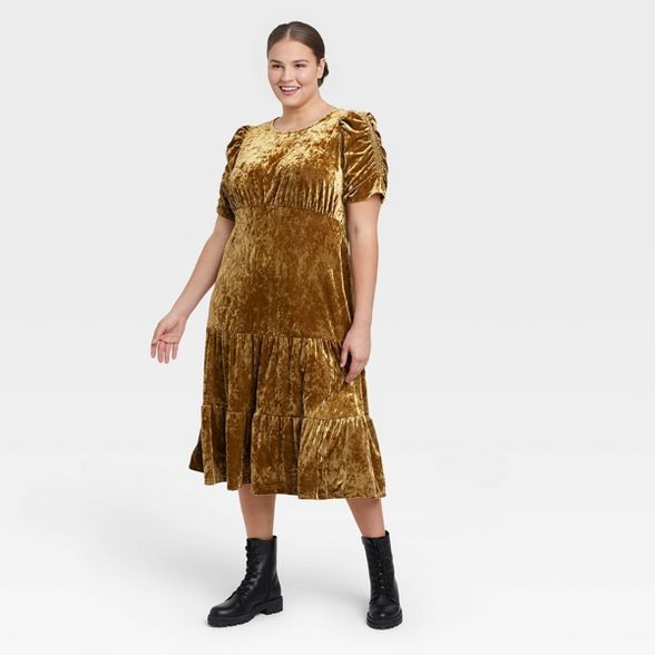 Women's Puff Short Sleeve Dress - Who What Wear™ | Target
