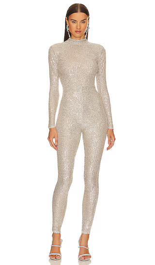 x Opé  Catsuit in Taupe | Revolve Clothing (Global)