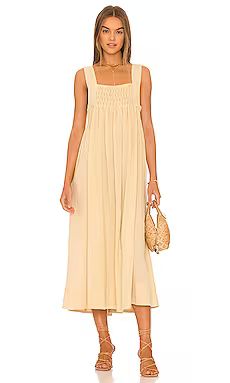 Free People Delphine Midi Dress in Pampas from Revolve.com | Revolve Clothing (Global)