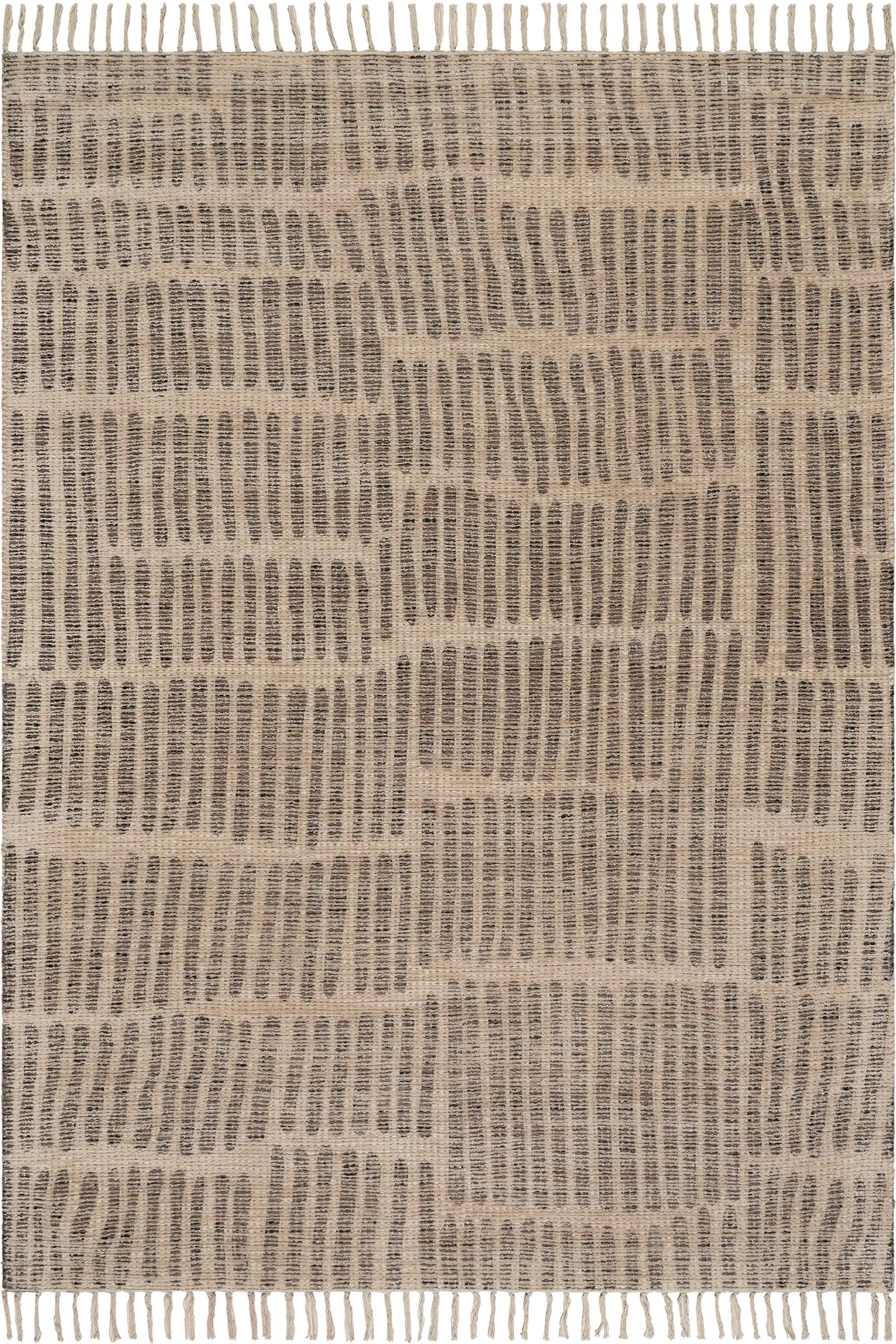 Arlo Bohemian Striped Hand Woven Rug | Natural | Rugs USA