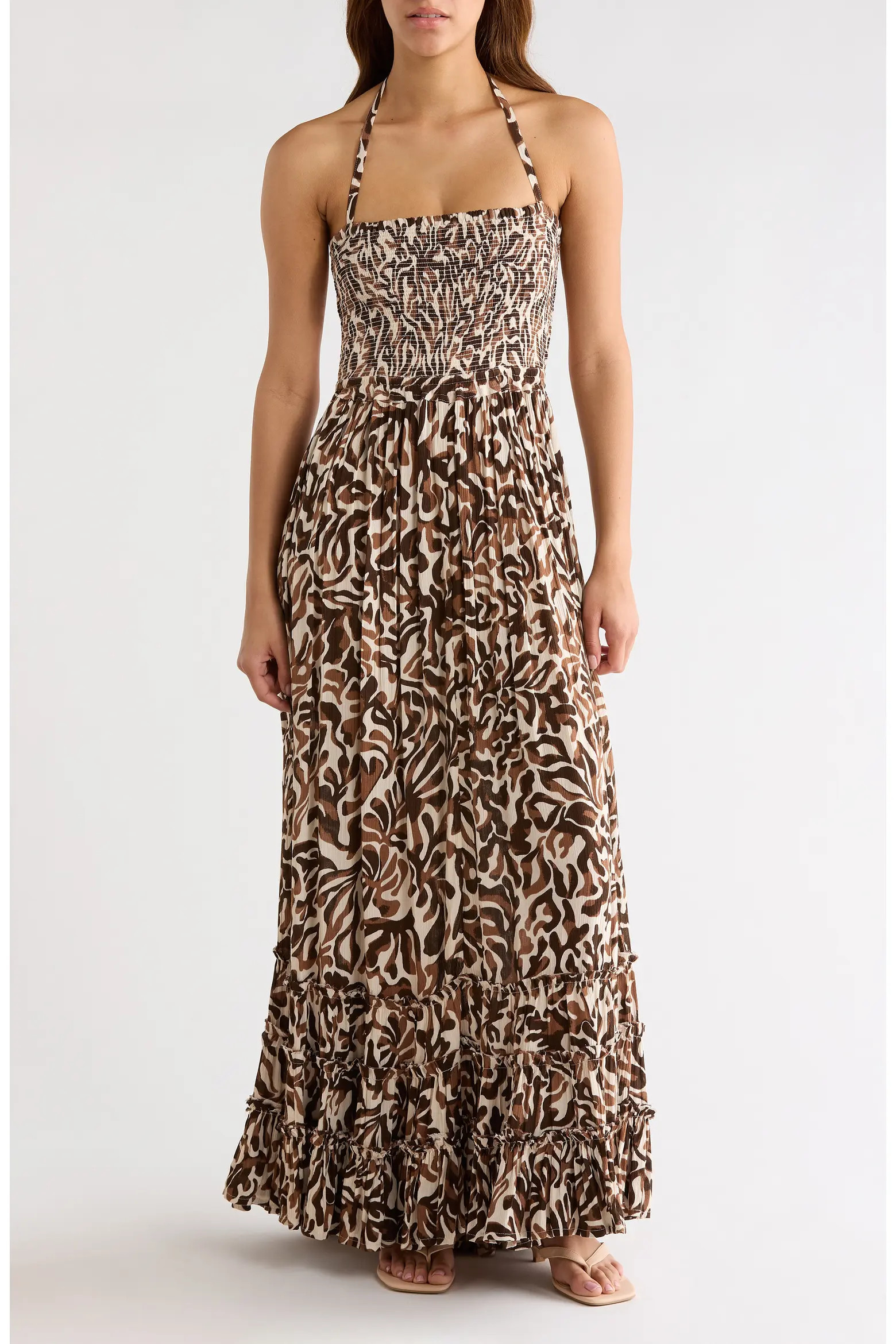 Elan Strappy Smocked Maxi Dress (Women) | Nordstrom | Nordstrom