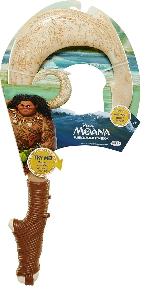 Disney Moana Maui's Magical Fish Hook, Motion Activated Lights and Sound! 20 Inches | Amazon (US)