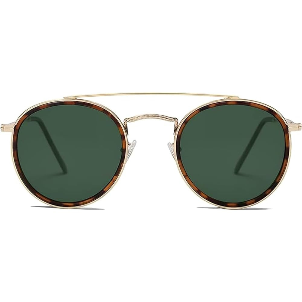 Sunglasses Womens Trendy Aviator for Women Hexagonal Square Dupes Thick Frame Double Bridge Sun G... | Amazon (US)