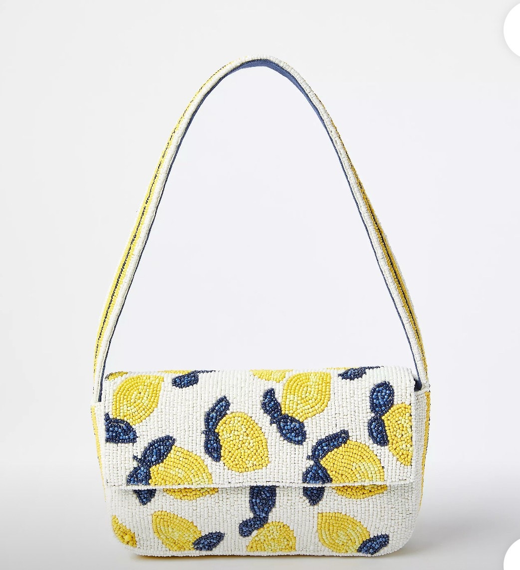 Trendy beaded handbag $50! Beaded lemon purse. 

#LTKItBag #LTKFindsUnder100 #LTKStyleTip