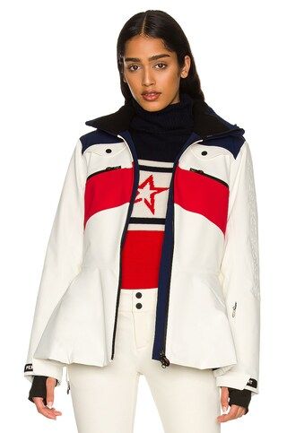 Perfect Moment Niseko Jacket in Snow White Rainbow from Revolve.com | Revolve Clothing (Global)