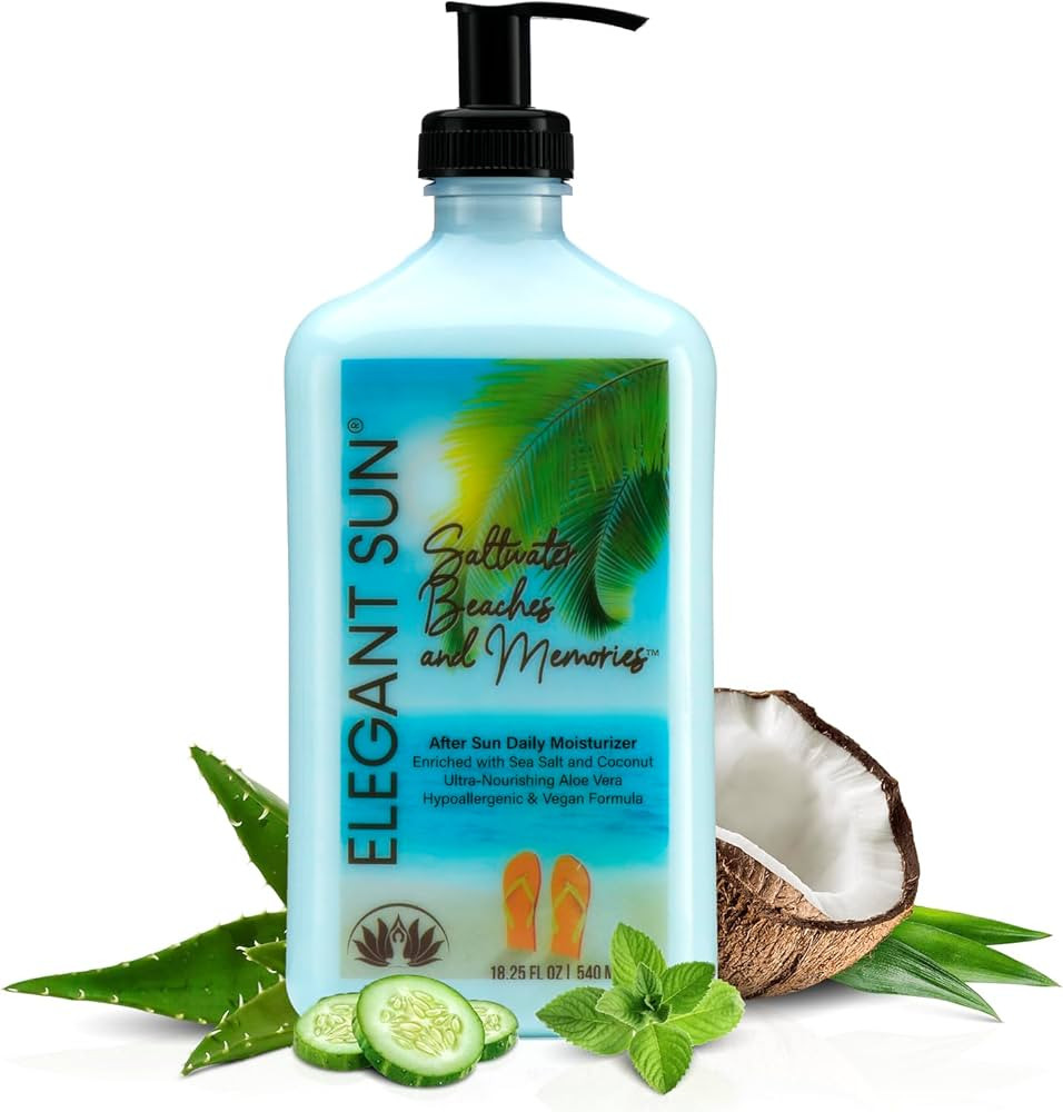 Saltwater Beaches Tan Extender, After Sun Lotion Tanning Bed Lotion, Aloe Vera Base Moisturizer, ... | Amazon (US)