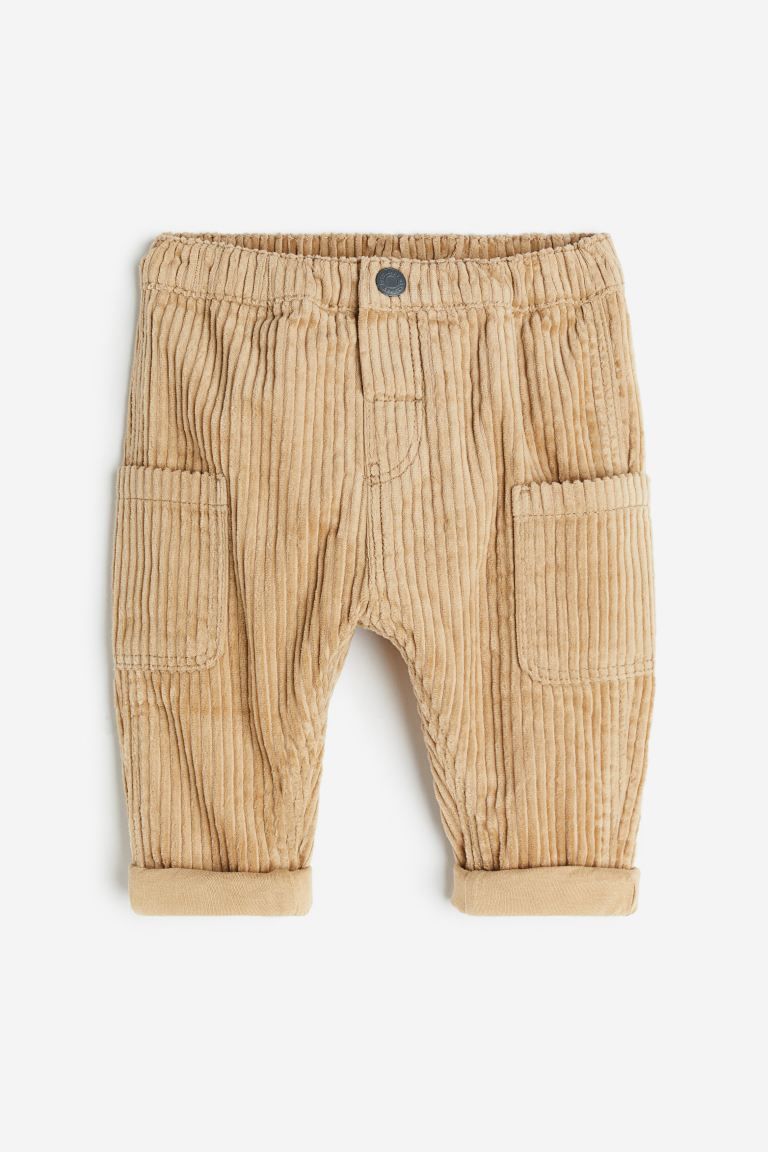 Cotton Corduroy Pants - Beige - Kids | H&M US | H&M (US + CA)