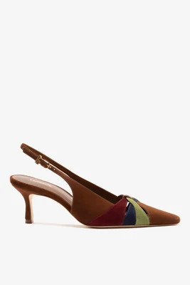 Kirstin Pump Burnt Umber Suede | Larroude
