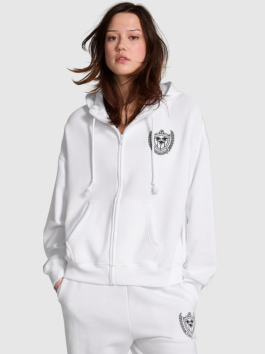 Ivy Fleece Full-Zip Hoodie | Victoria's Secret (US / CA )