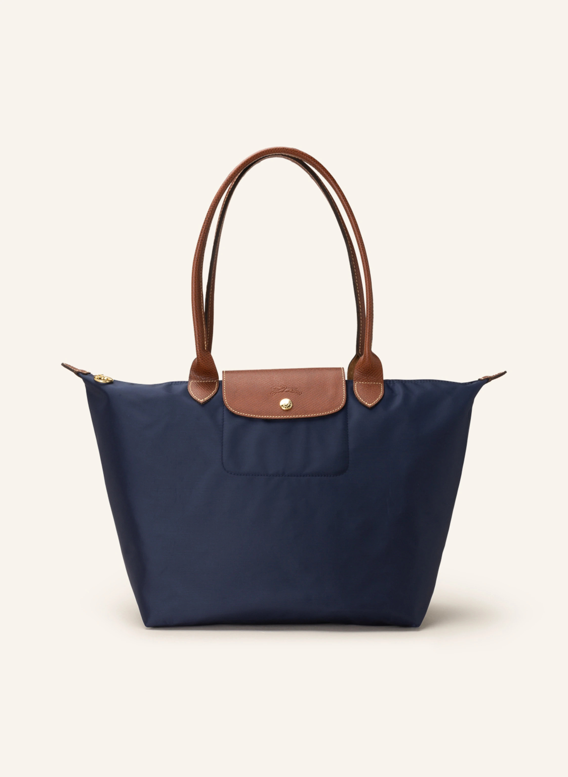 LONGCHAMP Shopper LE PLIAGE L in dunkelblau/ braun | Breuninger (DACH)