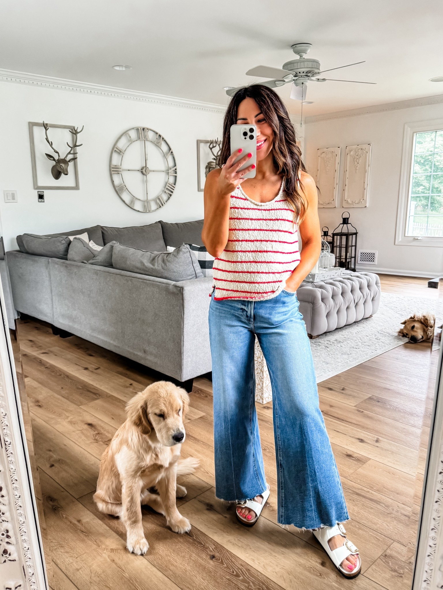 Xs crochet tank. 26 jeans (I sized up)
@evereveofficial #EverevePartner #everevestyle 

#LTKFindsUnder100 #LTKOver40