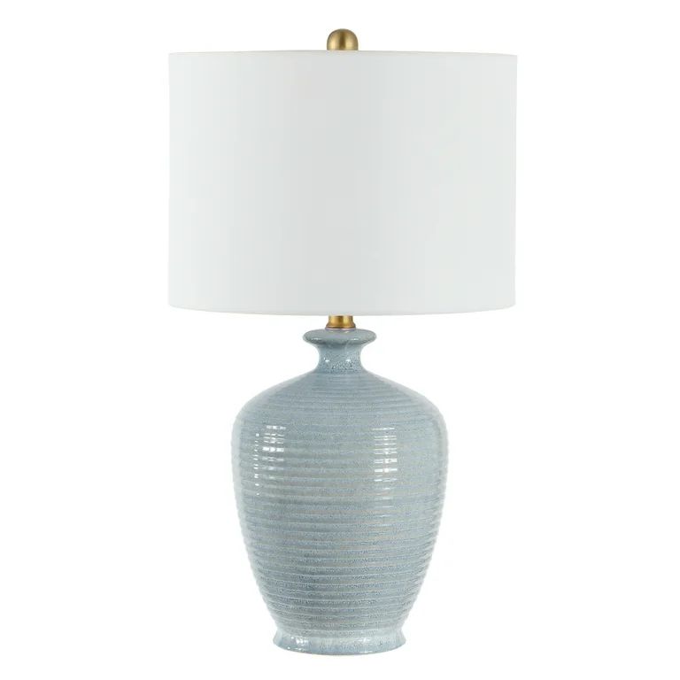 SAFAVIEH Hanron 26 in. Coastal Table Lamp, Blue | Walmart (US)