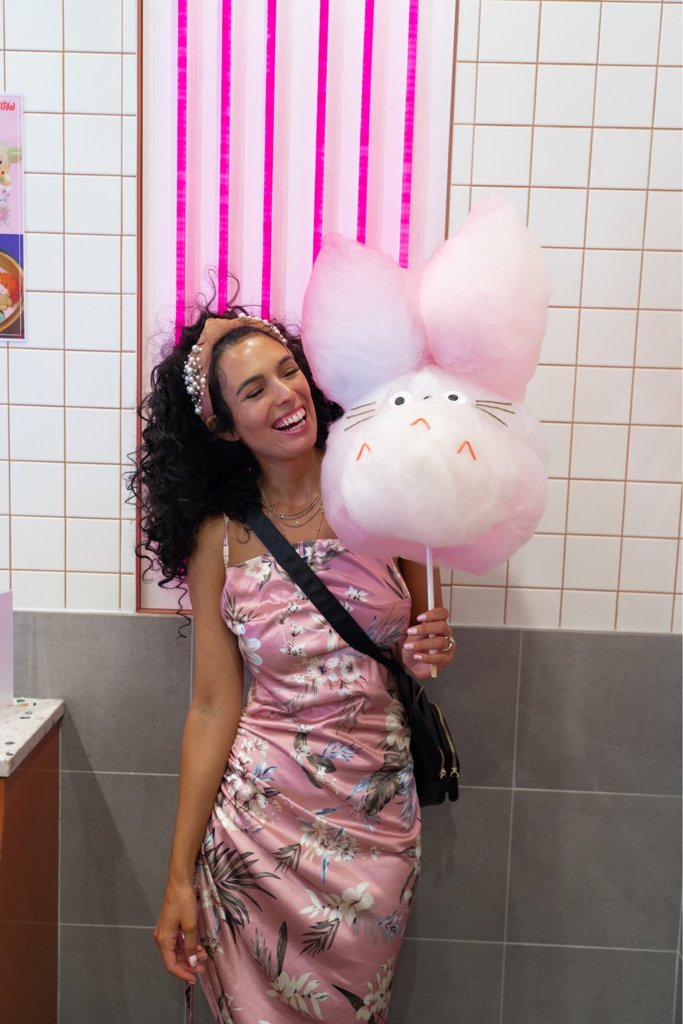 Pink beaded headband and pink floral dress silk dresses for Amazon perfect for date nights 

#LTKunder100 #LTKunder50 #LTKstyletip