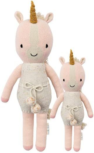 cuddle + kind Ella The Unicorn Little 13" Hand-Knit Doll – 1 Doll = 10 Meals, Fair Trade, Heirl... | Amazon (US)