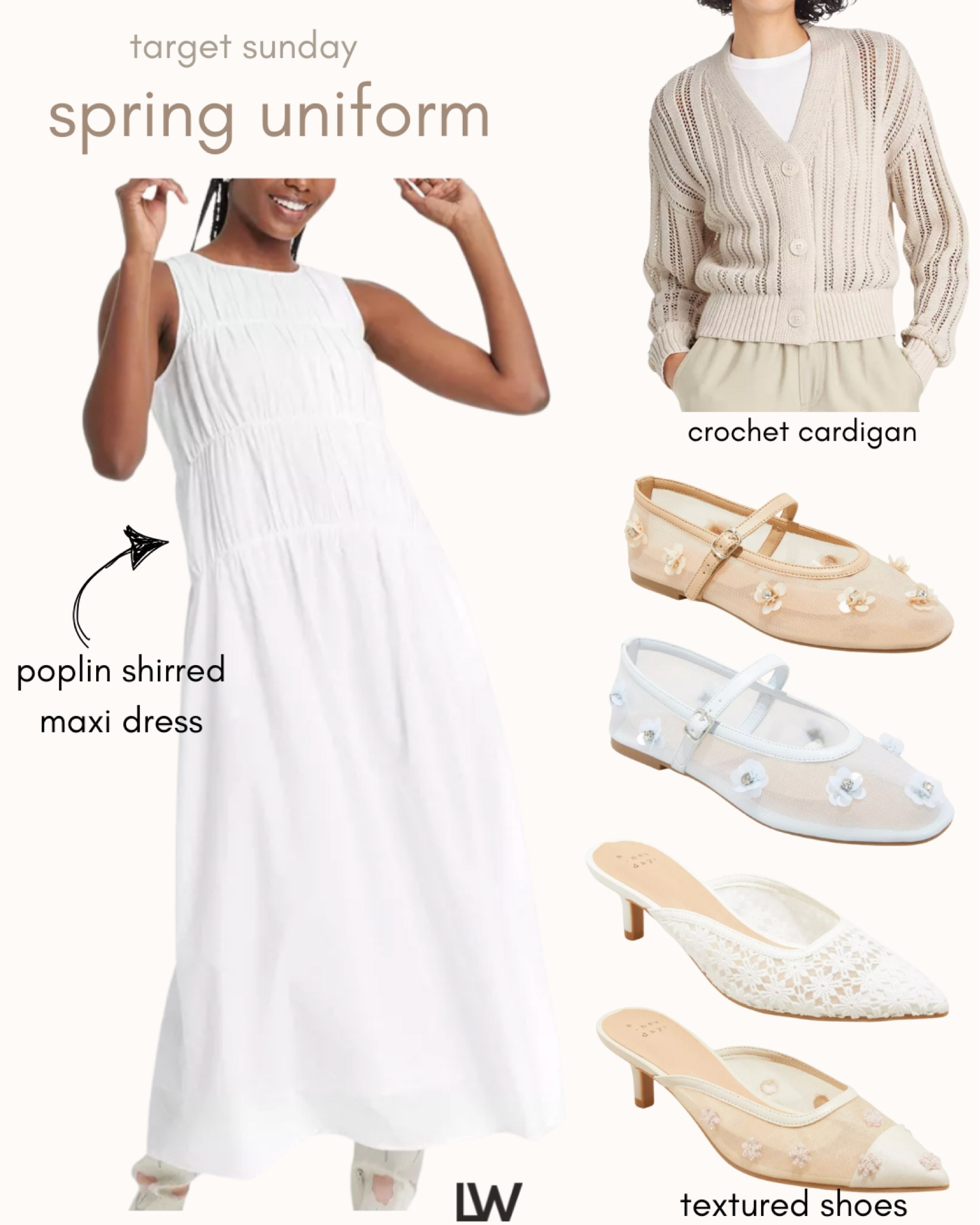 Spring Uniform 🤍 obsessed with these new shoes and the classic poplin dress 

#LTKFindsUnder50 #LTKStyleTip