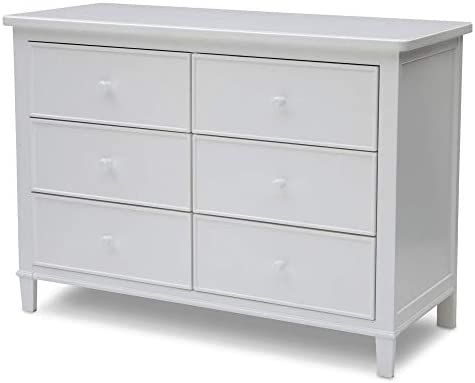 Delta Children Haven 6 Drawer Dresser, Greenguard Gold Certified, White | Amazon (US)