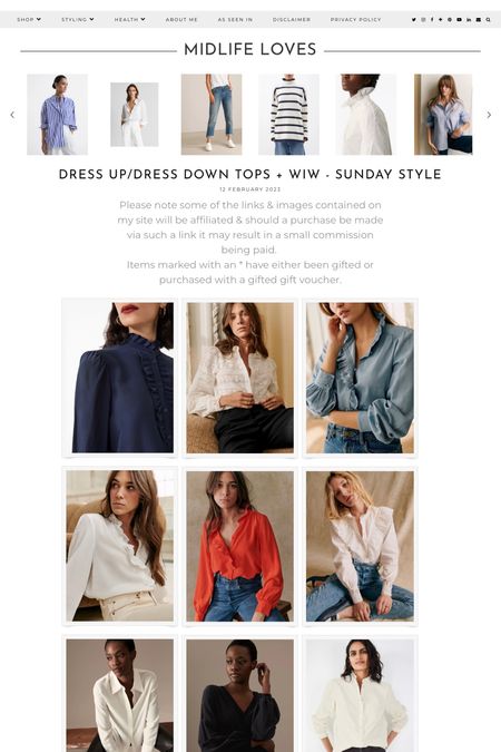 Dress up/dress down blouses http://ow.ly/wsfi50MQa2Y #fashion #outfitpost #style #mymidlifefashion #midlife #styleover40 #fashionover40 #midlifestyle #midlifefashion #classicstyle #timelessstyle #keepitsimple #whattowear #chic #highstreetfashion #highstreetstyle #springfashion #springstyle 

#LTKstyletip #LTKSeasonal #LTKeurope