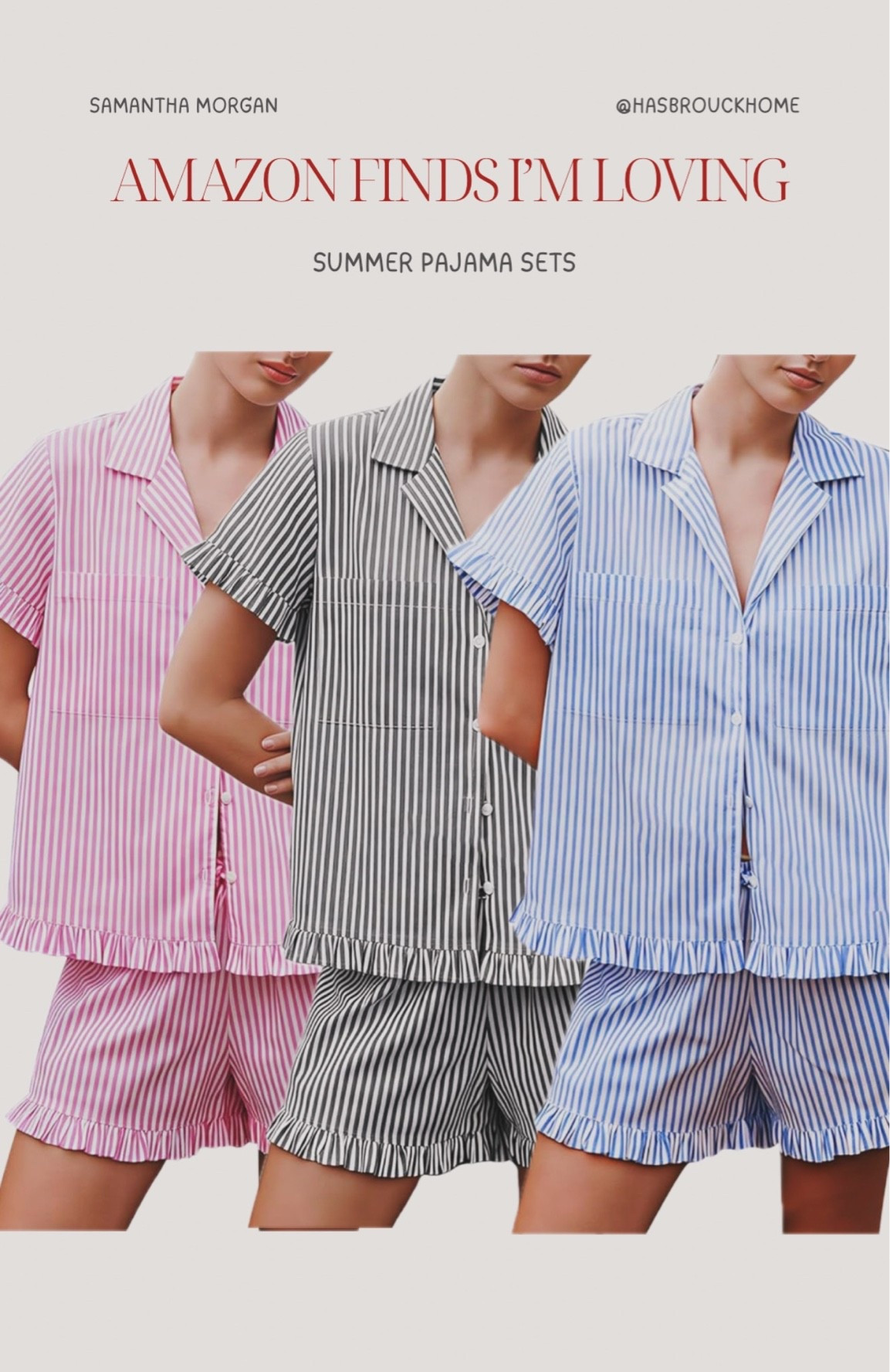 Cutest summer pjs set 🤍

#LTKdayinmylife #LTKgrwm #LTKmorningroutine