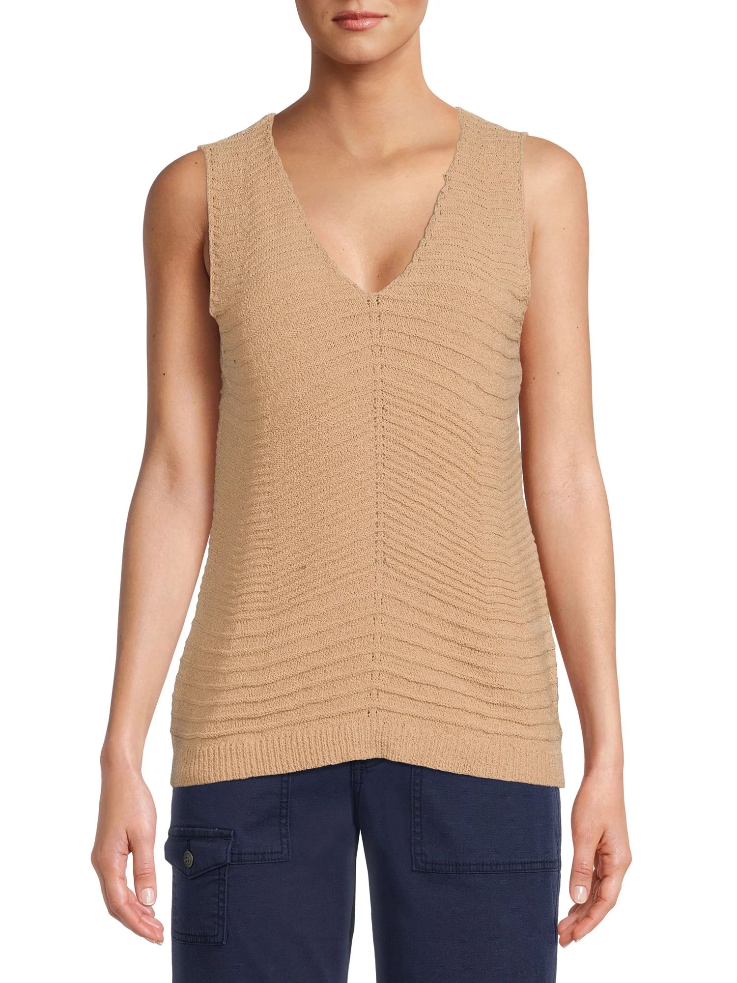 Time and Tru Women's Sweater Tank Top - Walmart.com | Walmart (US)