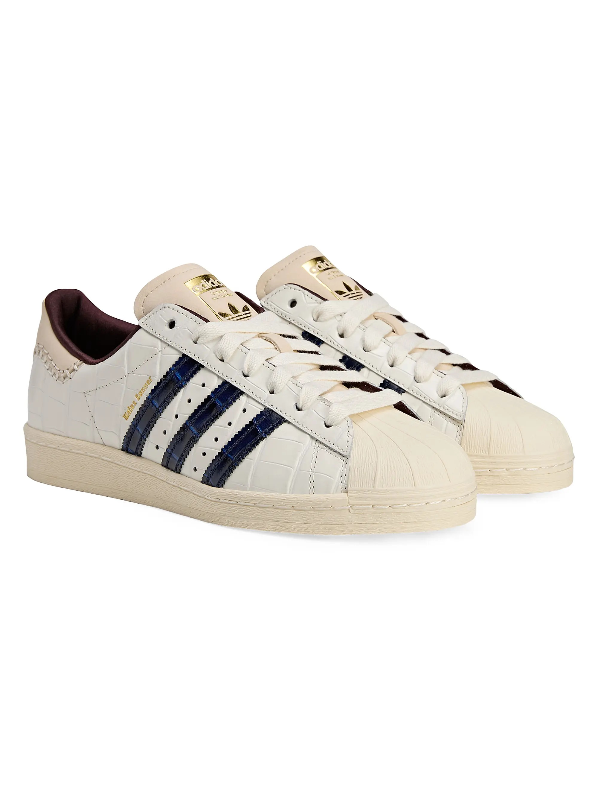 adidas Unisex adidas x Wales Bonner Superstar Crocodile-Embossed Leather Sneakers | Saks Fifth Av... | Saks Fifth Avenue