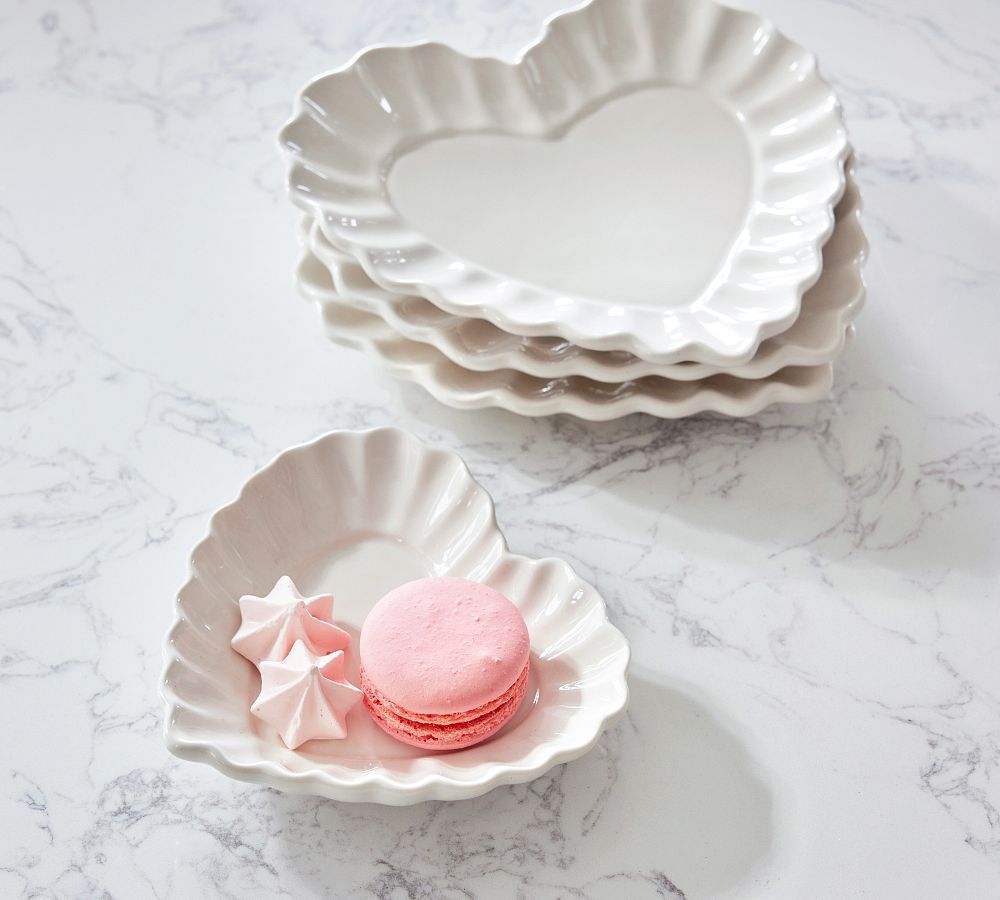 Heirloom Scalloped Heart Candy Dish | Pottery Barn (US)