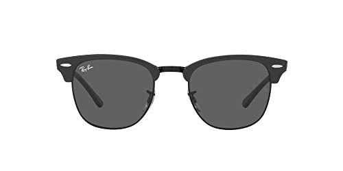Ray-Ban Womens Rb3016 Clubmaster Sunglasses, Grey On Black/Dark Grey, 55 Mm US | Amazon (US)