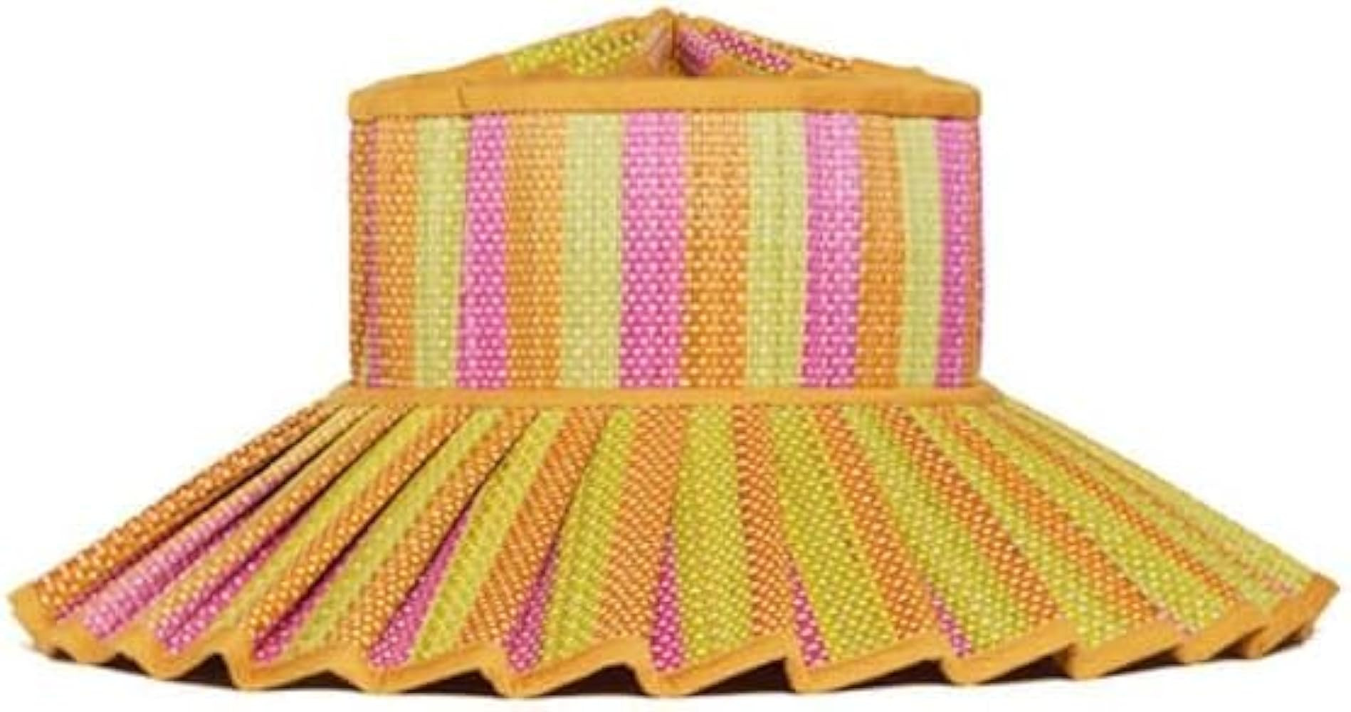 Women's Lorna Murray Hat Straw Reversible Pleated Sun Hat, Wide Brim Foldable Casual Outdoor Beac... | Amazon (US)