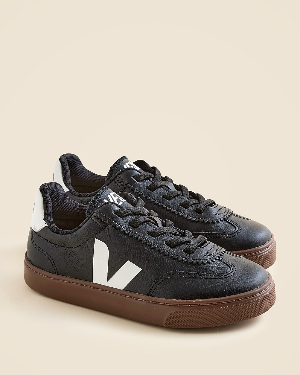 Kids' Veja™ volley leather sneakers | J. Crew US