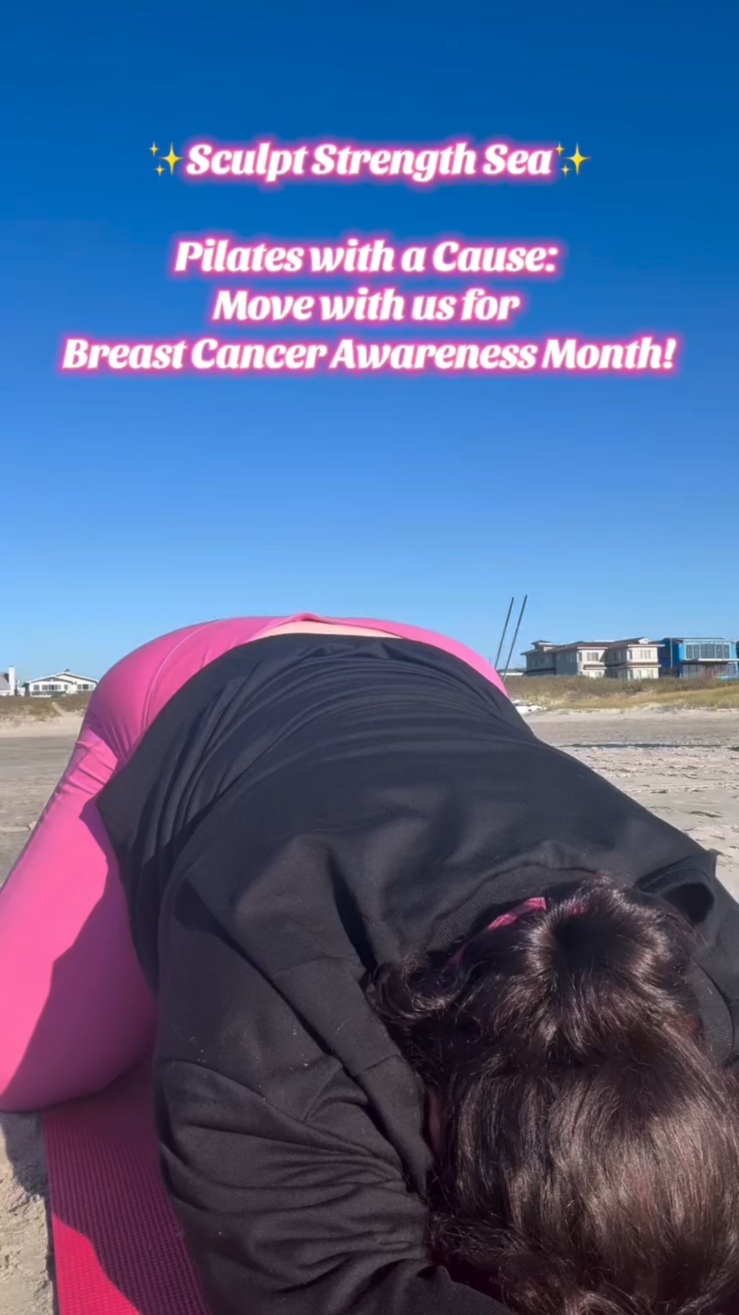I’m so blessed to be able to move my body 🩷✨ 

I’ll never get used to all the gorgeous locations I get to go to and experience! Thank you @sculptstrengthsea for an incredible session for an even better cause! @bastazothrift 

Pink work out set in honor of Breast Cancer Awareness Month @fabletics 🔗 in bio! 🩷✨🧘🏻‍♀️

#yoga #pilates #wellness #movement #charity #breastcancerawareness #yogalife #oceancitynj #beachpilates #beach