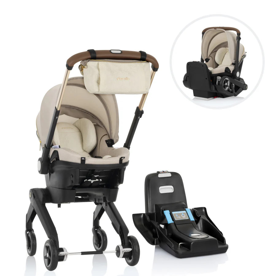 Shyft DualRide Infant Car Seat Stroller Combo with Green & Gentle Fabric - Evenflo\u00ae Official... | Evenflo Company