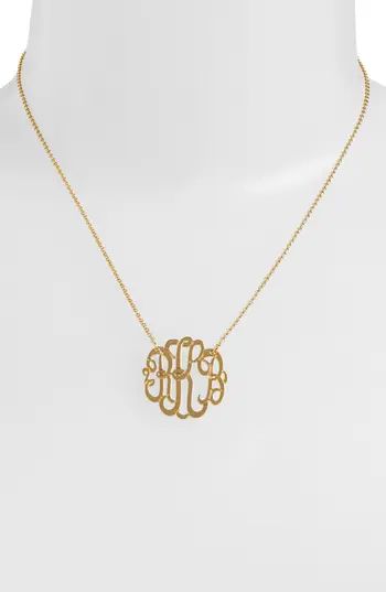 Women's Argento Vivo Personalized Small 3-Initial Letter Monogram Necklace (Nordstrom Exclusive) | Nordstrom