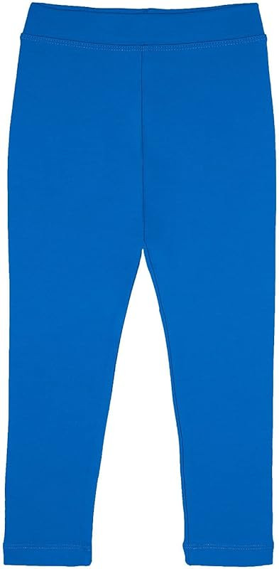 Lilax Girls' Basic Solid Full Length Cotton Soft Leggings | Amazon (US)