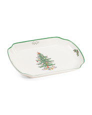 Rectangular Christmas Scalloped Tray | TJ Maxx