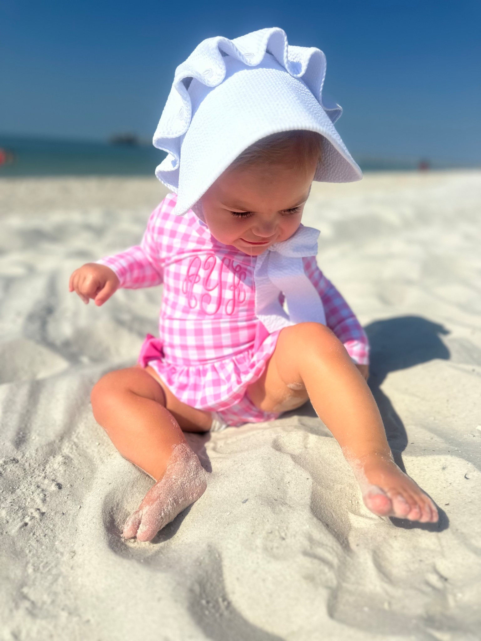 pink monogrammed rash guard 💕

#LTKBaby #LTKSeasonal #LTKSwim