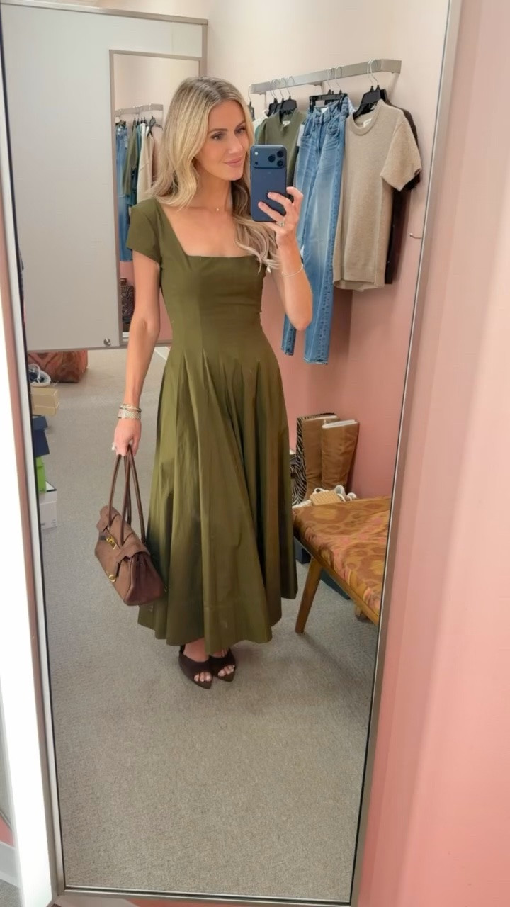 This 100% cotton dress is so great for fall. I love the olive green color and paired with these brown accessories it’s perfect. I am wearing an XS

#LTKootd #LTKgrwm #LTKPetite