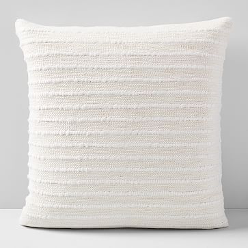 Soft Corded Pillow Cover, Natural Canvas, 20"x20" | West Elm (US)