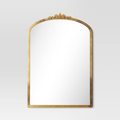 20"x30" Decorative Gold Wall Mantle Mirror Gold - Threshold™ | Target