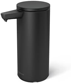 simplehuman 9 oz. Touch-Free Automatic Rechargeable Sensor Pump, Matte Black Stainless Steel, New | Amazon (US)