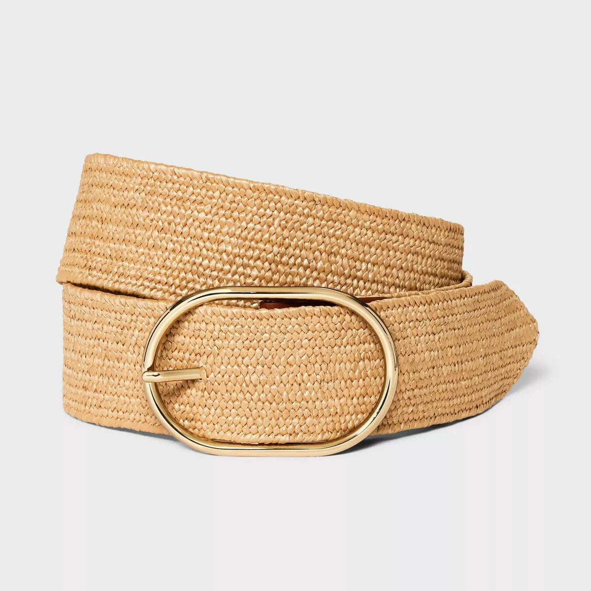 Women's Stretch Straw Belt - A New Day™ Tan S | Target