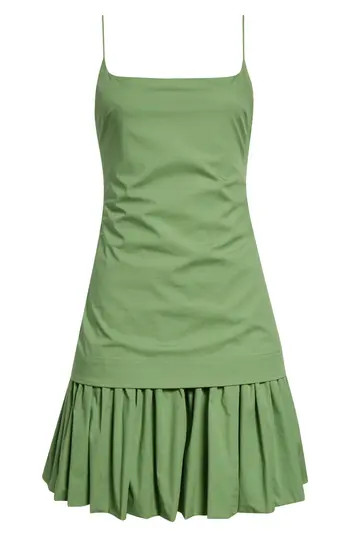 STAUD Ari Sleeveless Minidress in Leaf at Nordstrom Rack, Size Small | Nordstrom Rack