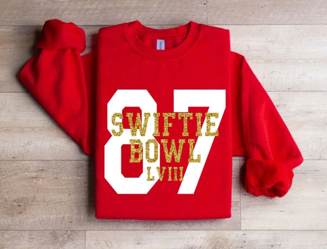 Superbowl Sweatshirt Swiftie Bowl Sweatshirt Superbowl Chiefs Superbowl Womens Superbowl Taylor S... | Etsy (US)