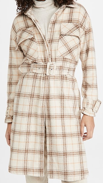 Harlow Plaid Trench Coat | Shopbop