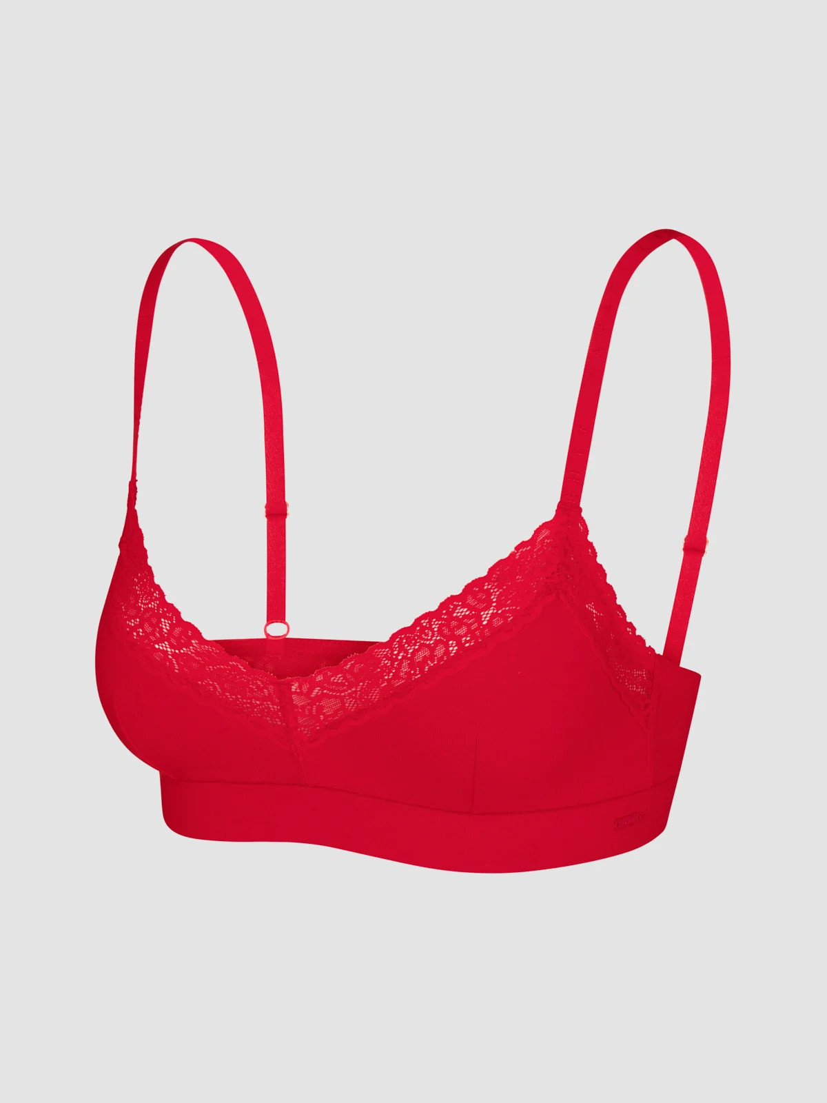 Cotton Essentials Lace-Trim Triangle Bralette | Savage x Fenty - North America