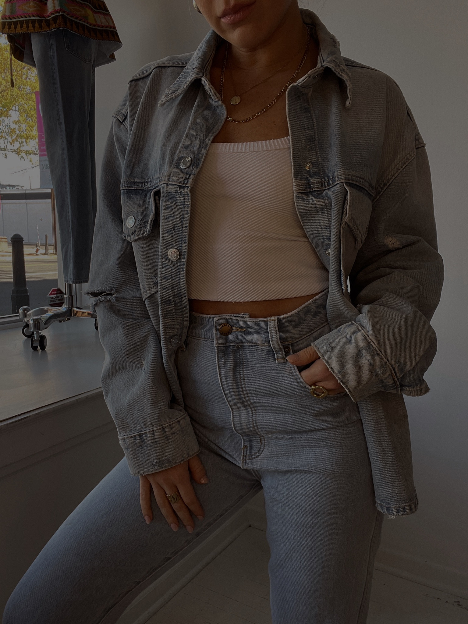 Living for a denim on denim moment. So effortless and chic  

#LTKfit #LTKstyletip #LTKSeasonal