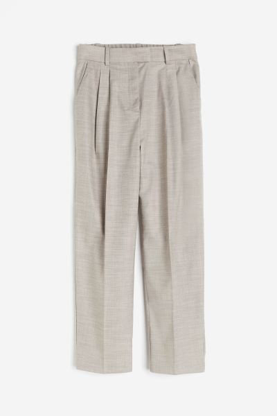 Ankle-length Pants - Taupe - Ladies | H&M US | H&M (US + CA)