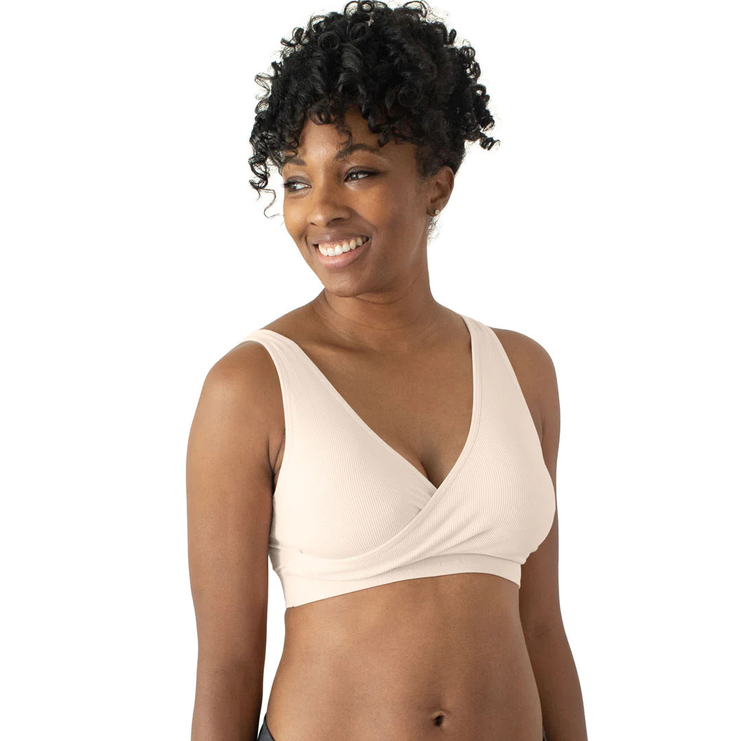 Sublime® Adjustable Crossover Nursing & Lounge Bra | Stone | Kindred Bravely