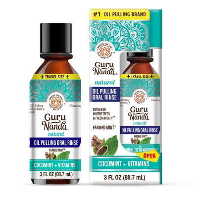 GuruNanda Cocomint Oil Pulling Oral Rinse - 3oz | Target