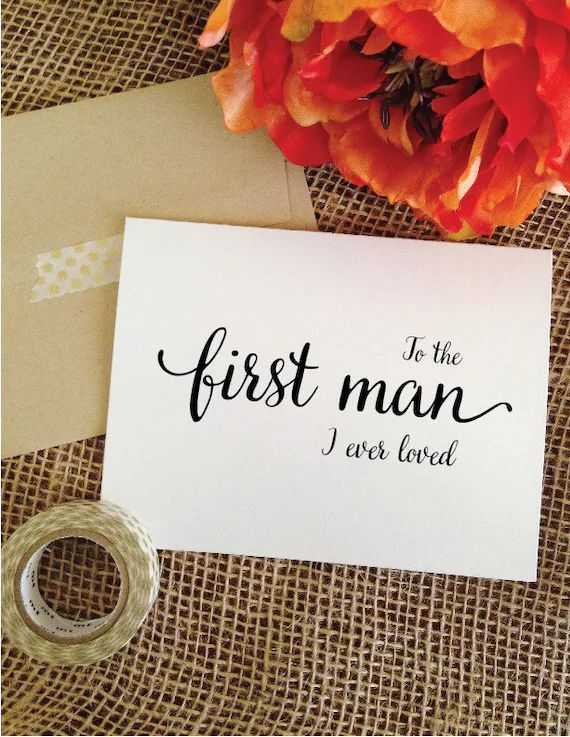 Father of the Bride Gift From Bride to the First Man I Ever | Etsy | Etsy (US)